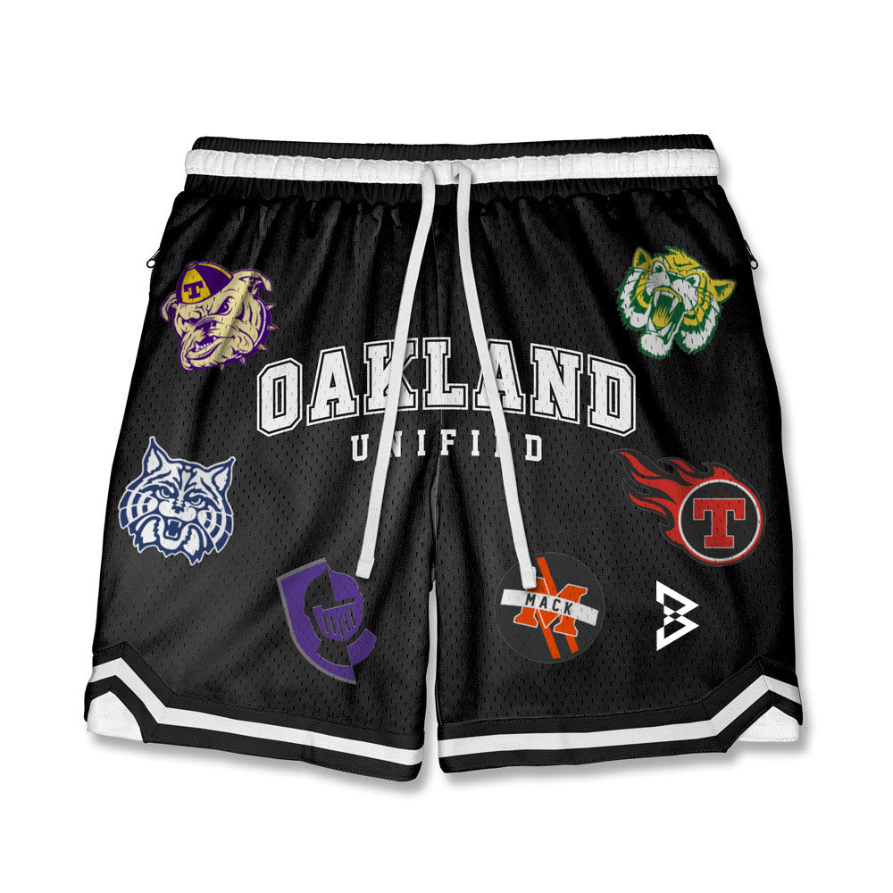 Black - Beastmode x Swiv Oakland Unified Basketball Shorts